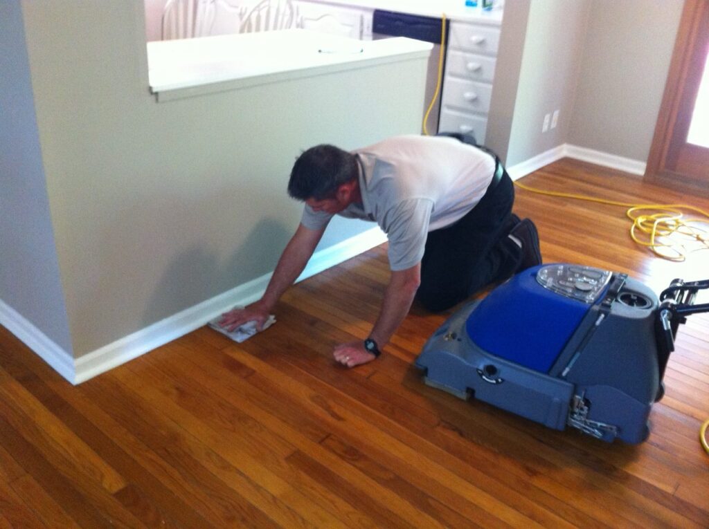 steam a dent out of a laminate floor